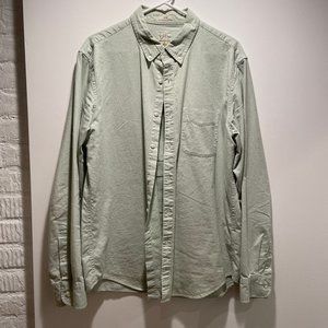 J.Crew slim green cotton button down